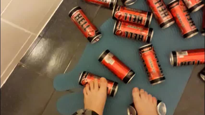 My Little Feet and the Energizer Cans