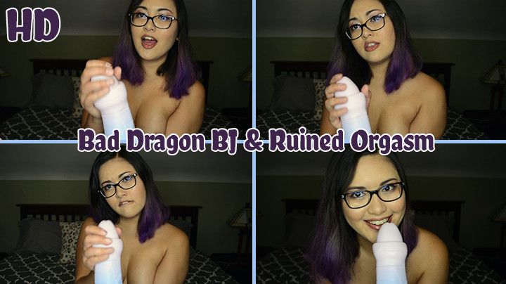 HD Bad Dragon BJ and Ruined Orgasm