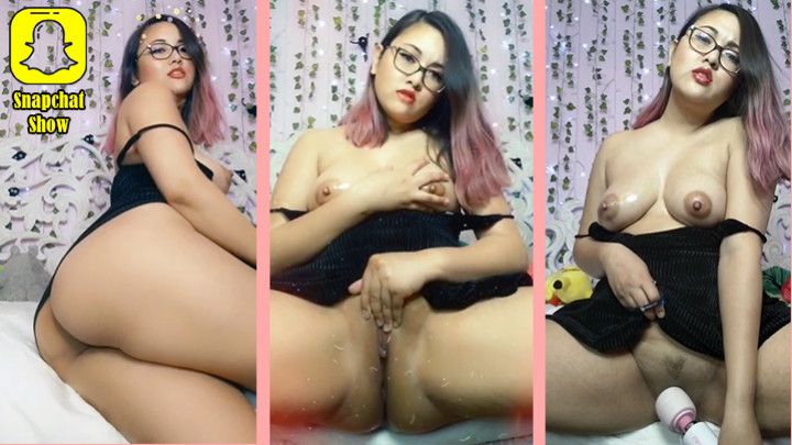 Asian Intimately Cums for Snapchat