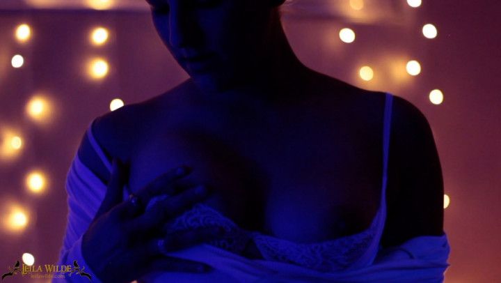 Blacklight Titty Tease in White