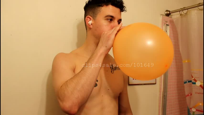 Justin Popping Balloons Video 1