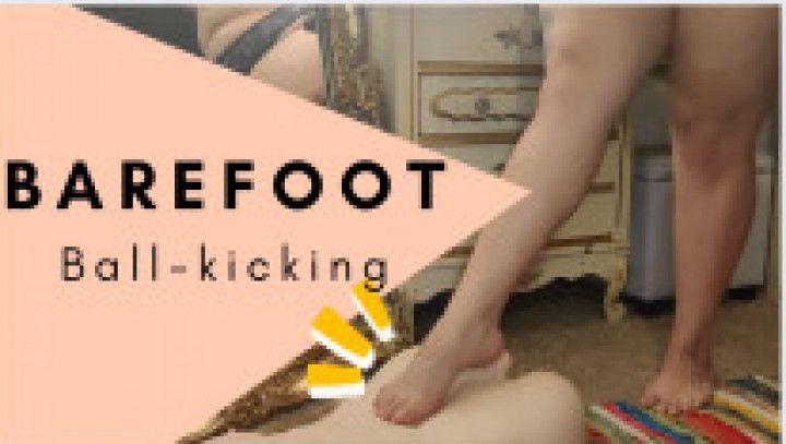 Barefoot Ball-Kicking and Toe-Teasing