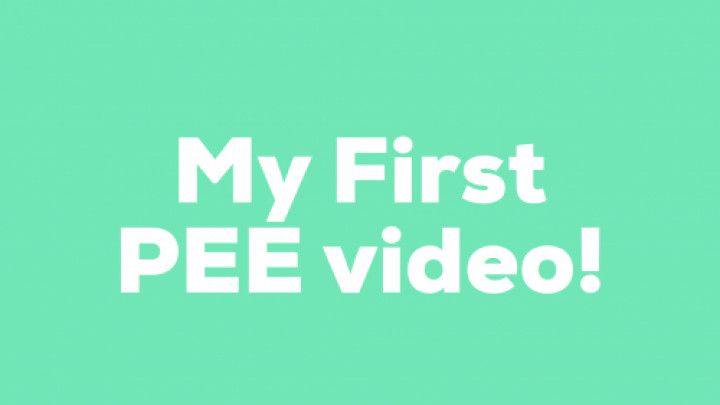 My First Pee Video