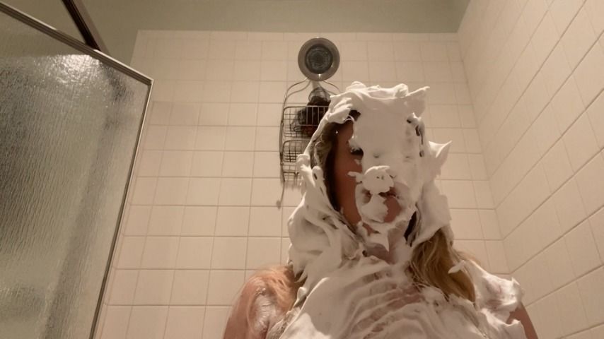 I get insanely messy with shaving cream