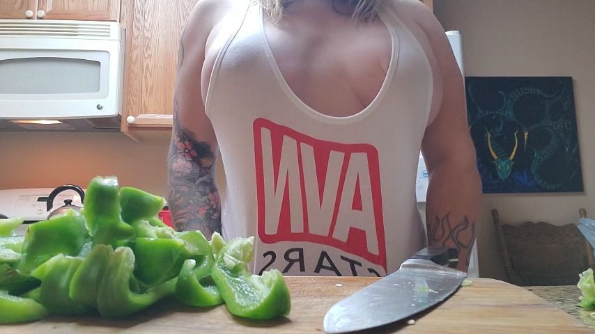 Chopping Bell Peppers