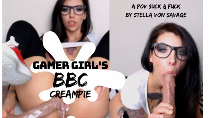 GamerGirl Huge Creampie POV Sex Blowjob