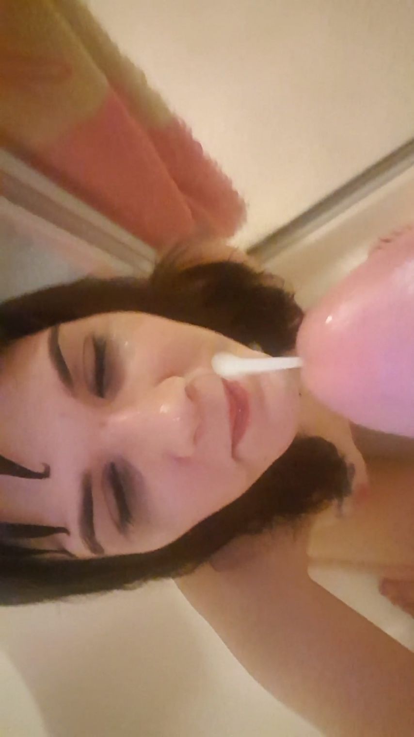 Messy Wet Blowjob with facial and spanks
