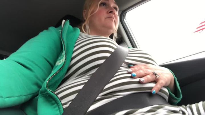 Big Belly BBW Burps While Driving