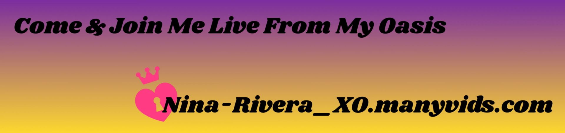 Scheduled show banner