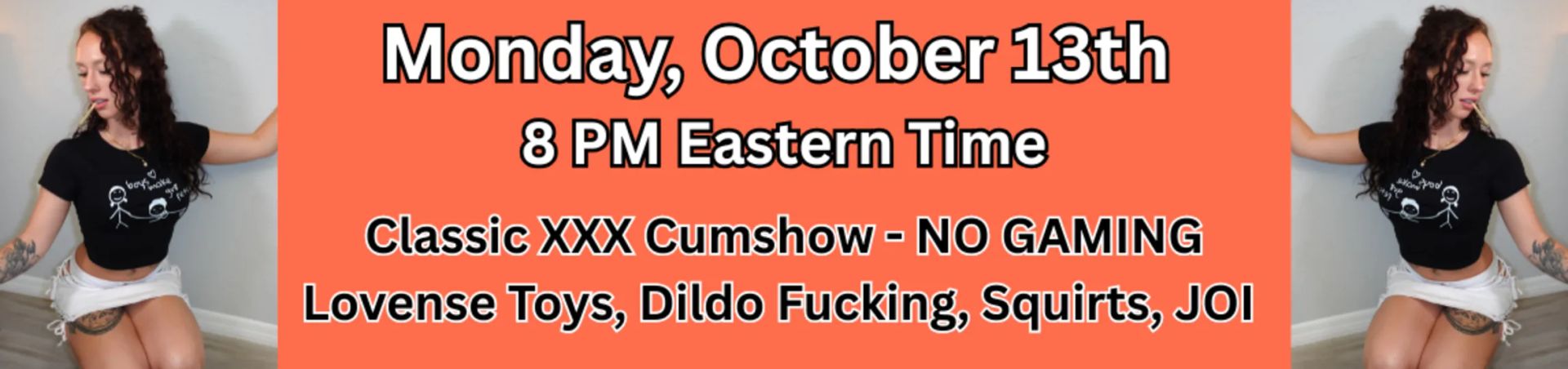 Scheduled show banner