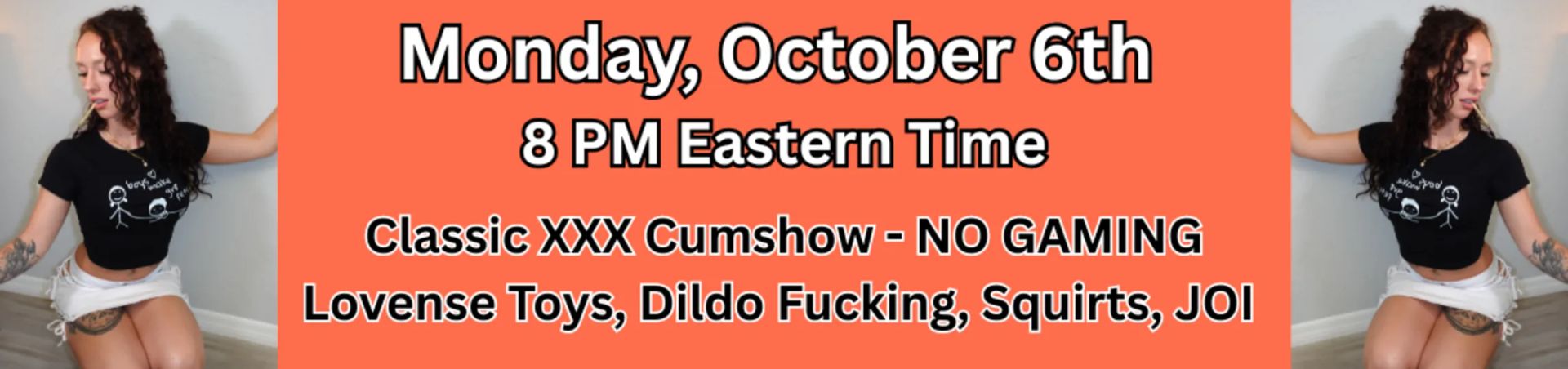 Scheduled show banner