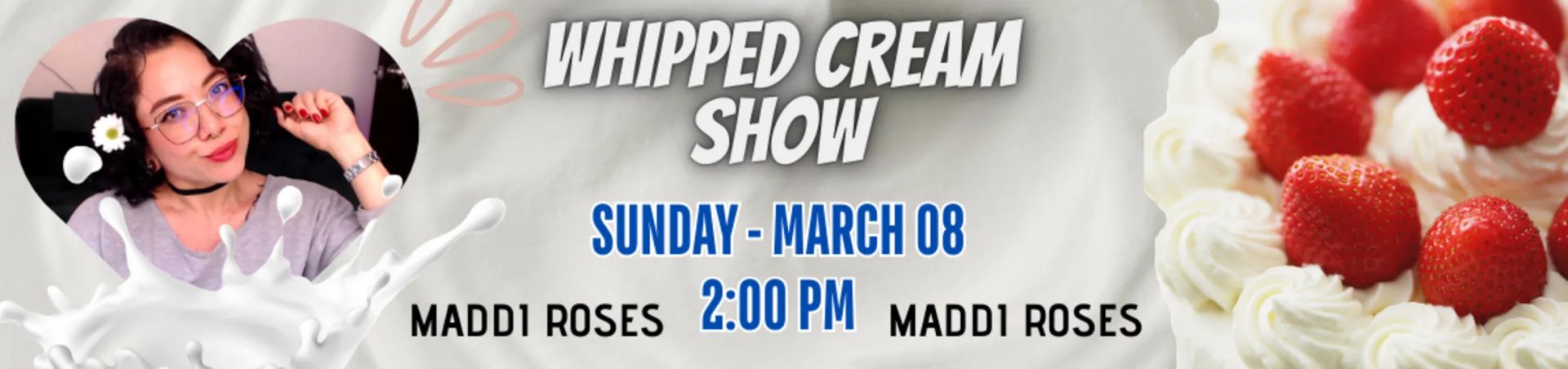 Scheduled show banner