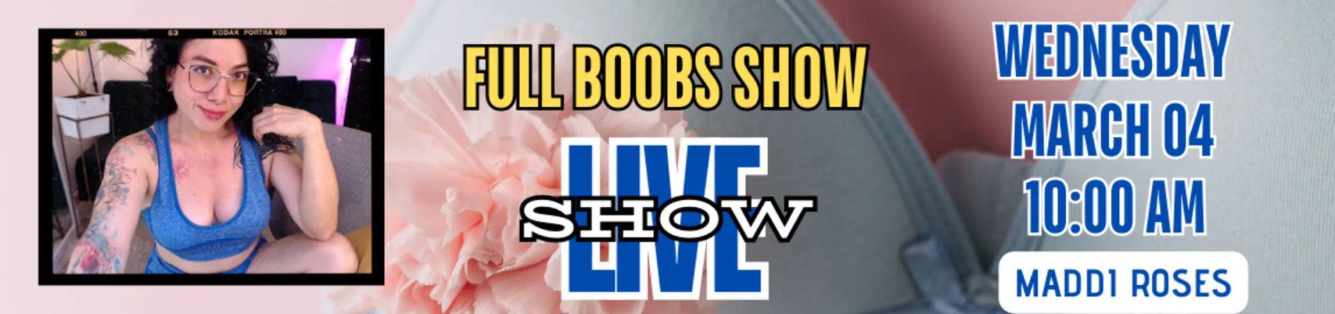 Scheduled show banner