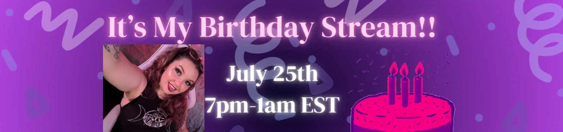 Scheduled show banner