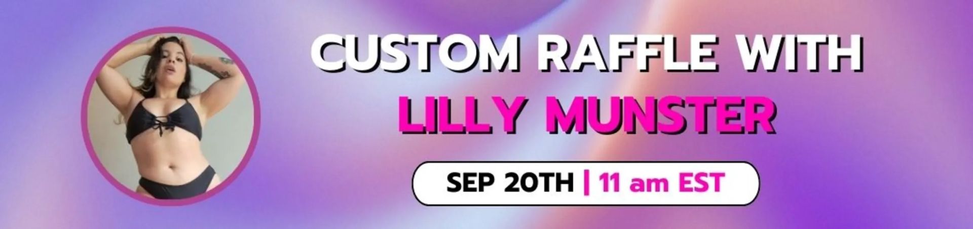 Scheduled show banner