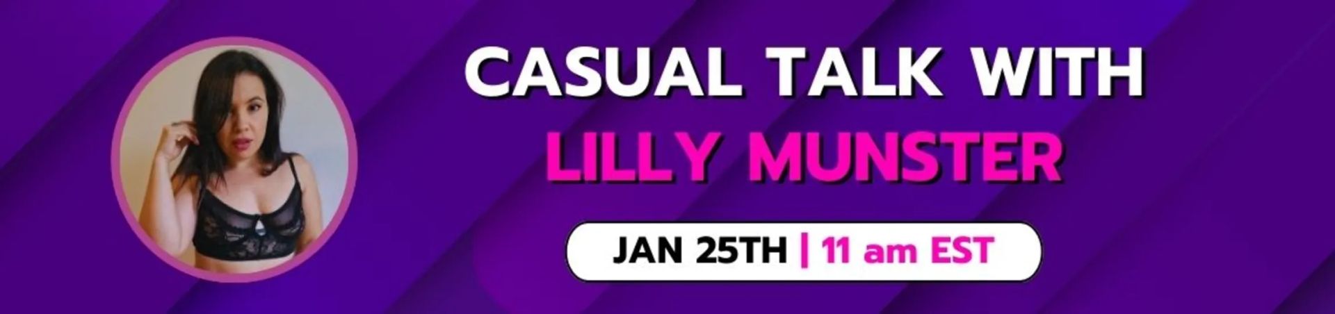 Scheduled show banner