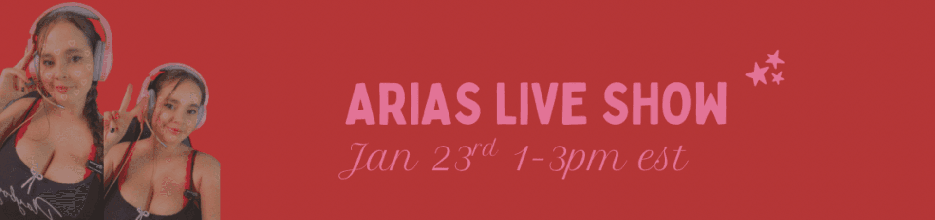 Scheduled show banner