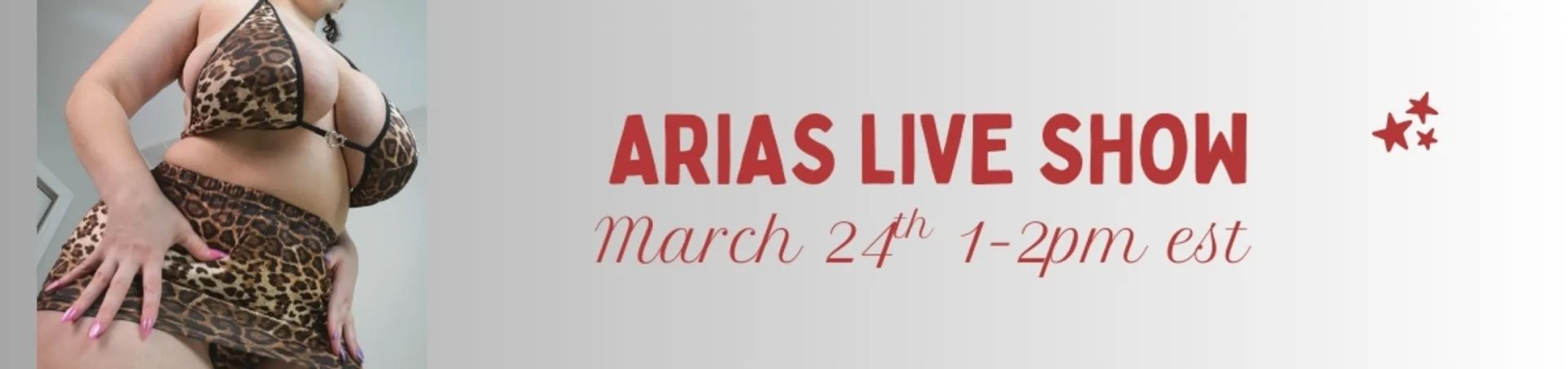 Scheduled show banner