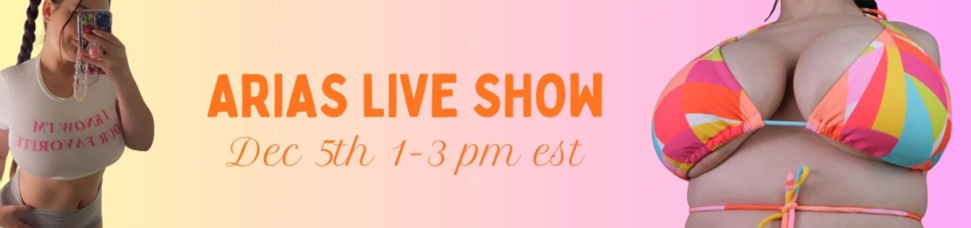 Scheduled show banner Scheduled show banner
