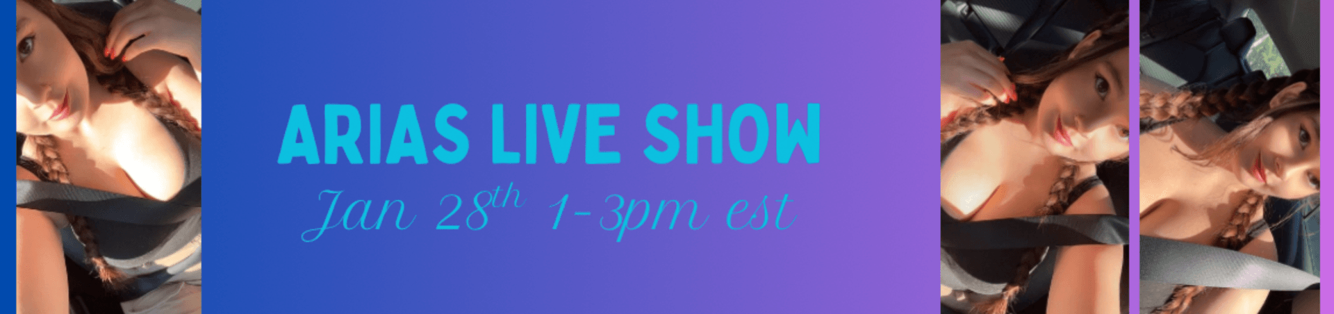 Scheduled show banner