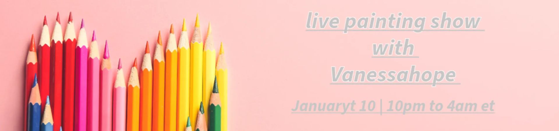 Scheduled show banner