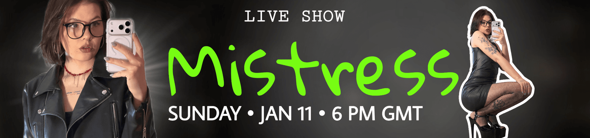 Scheduled show banner Scheduled show banner