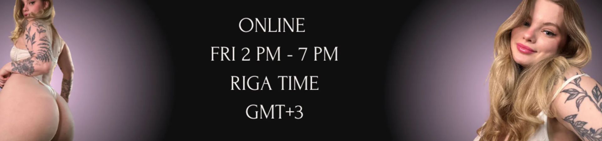 Scheduled show banner