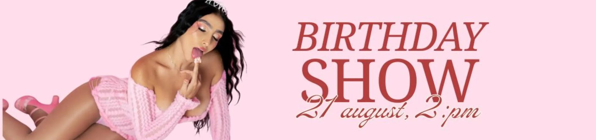 Scheduled show banner