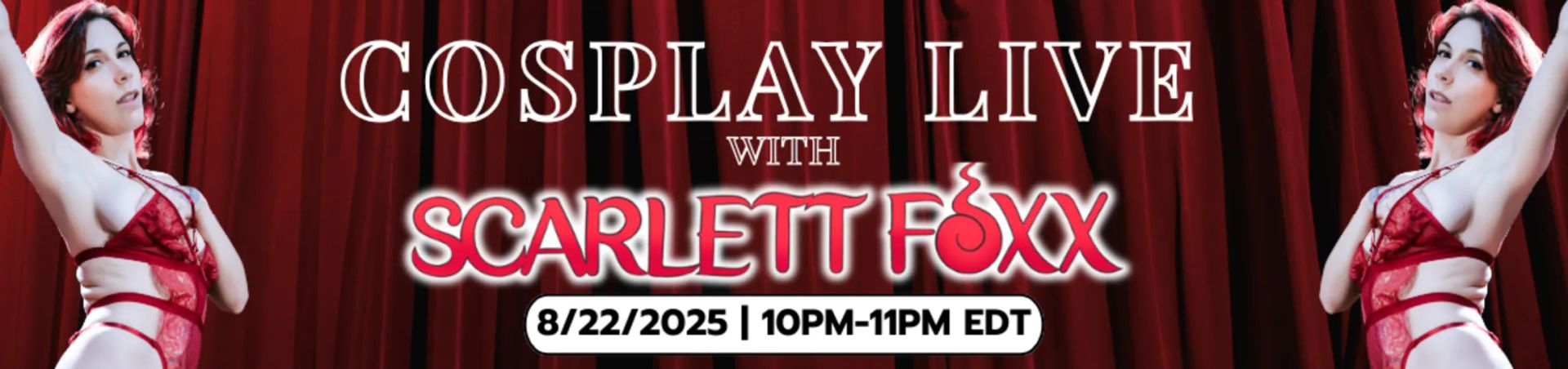 Scheduled show banner