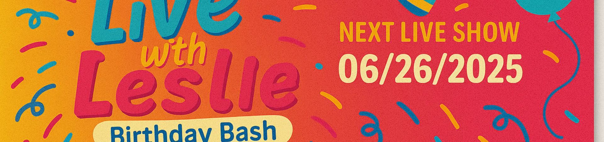 Scheduled show banner