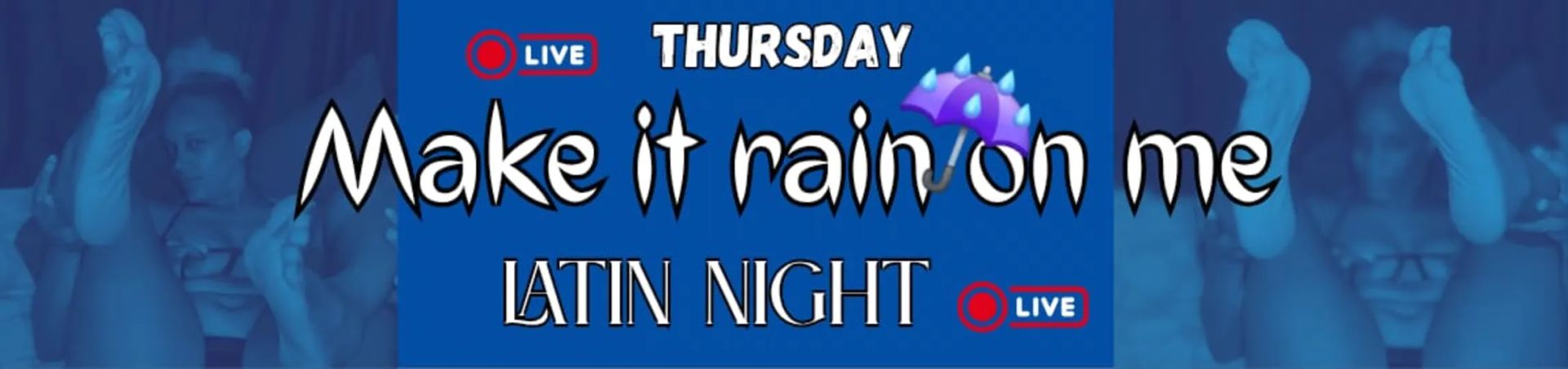 Scheduled show banner