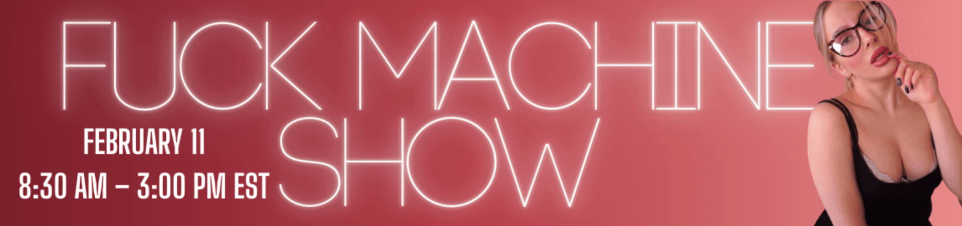 Scheduled show banner