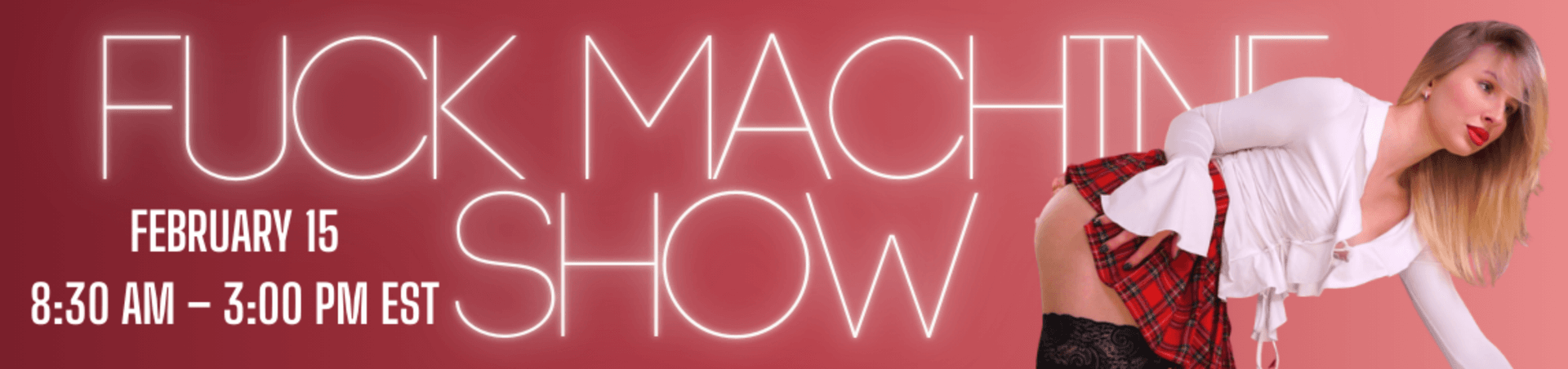 Scheduled show banner