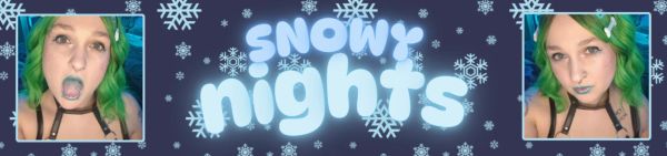 snowy nights with oreo! show image