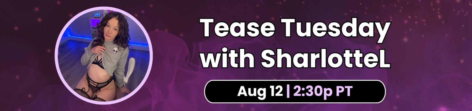 Scheduled show banner