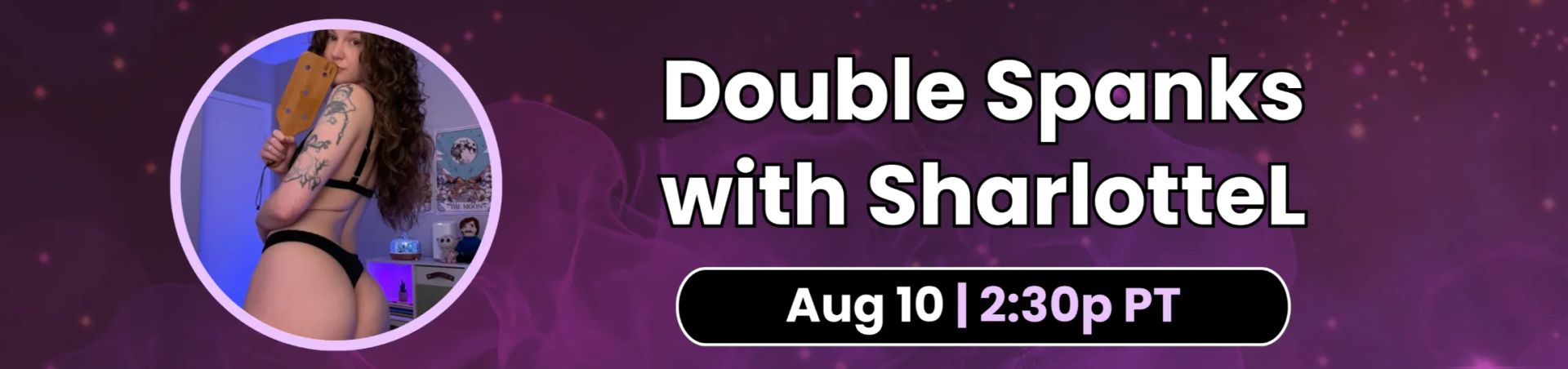Scheduled show banner
