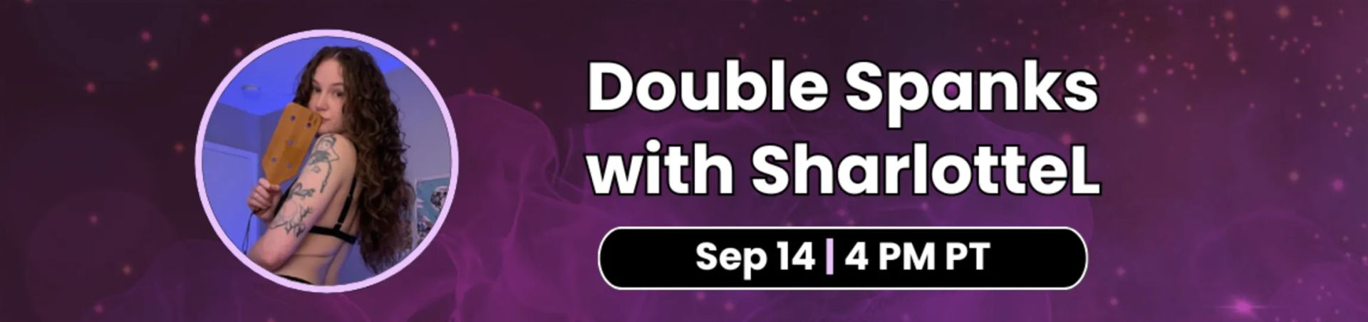 Scheduled show banner