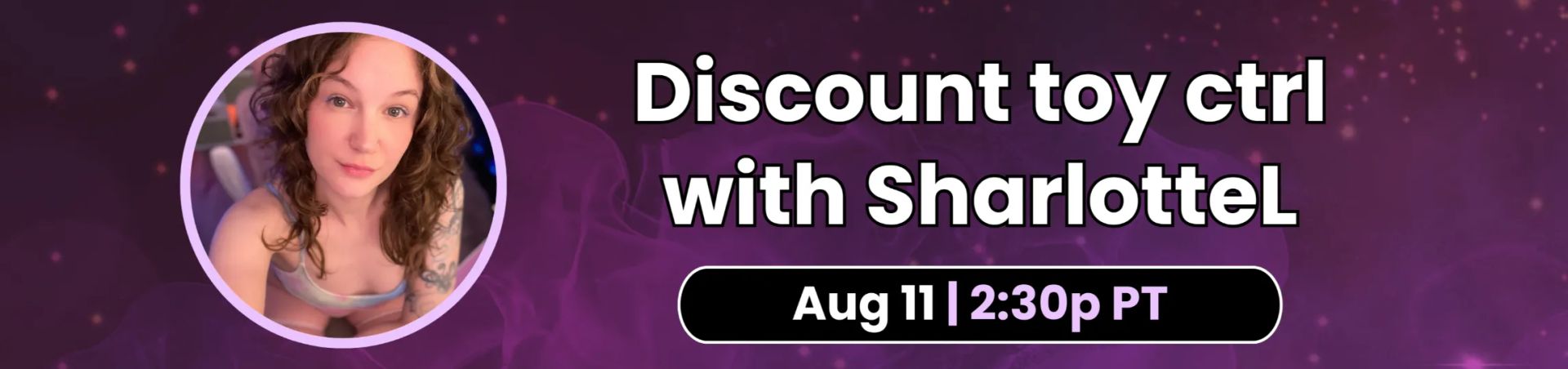 Scheduled show banner