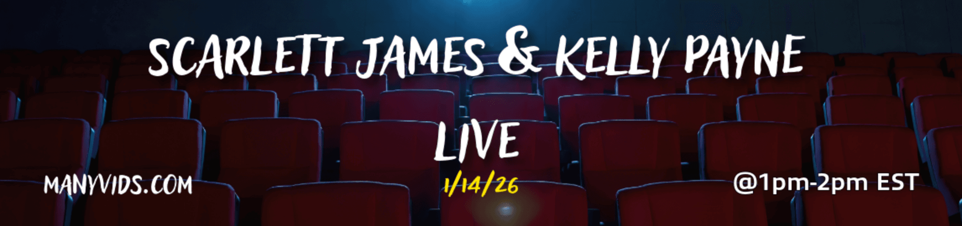 Scheduled show banner