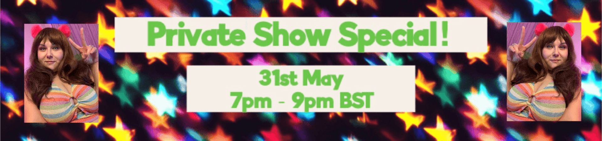 Scheduled show banner