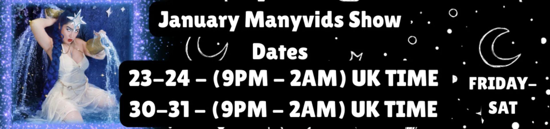 Scheduled show banner