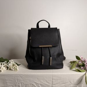 Small Black Leather Backpack