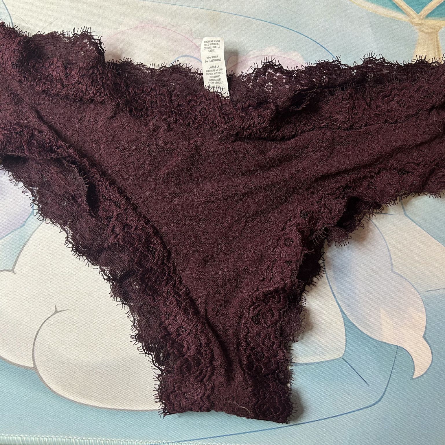 All Lace Maroon Panties