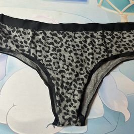 Black and Grey Cheetah Print Panties
