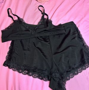 Silky Black Lingerie Set