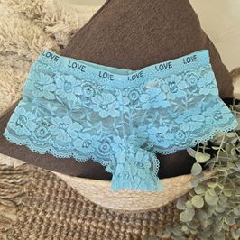Aqua lace shorty