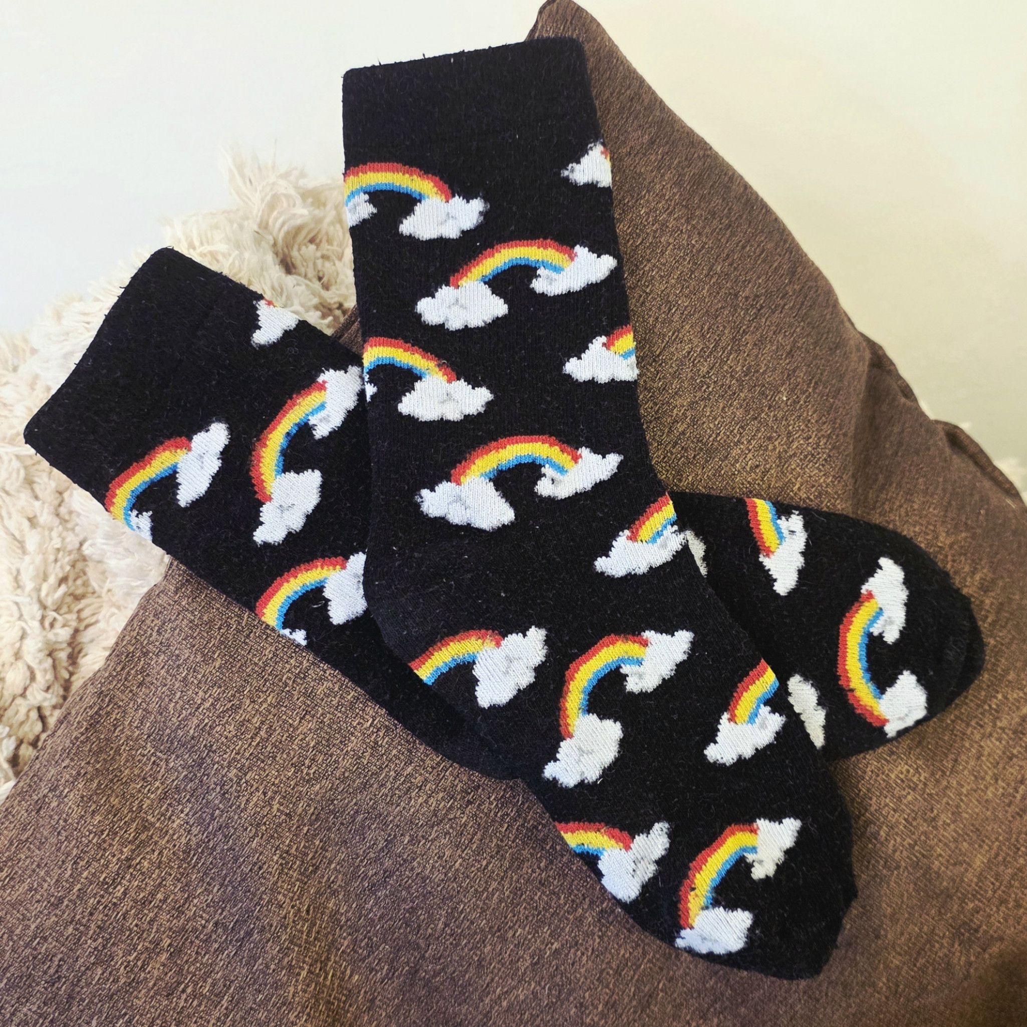 Rainbow Cloud Socks