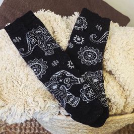 Elephant Pattern Socks