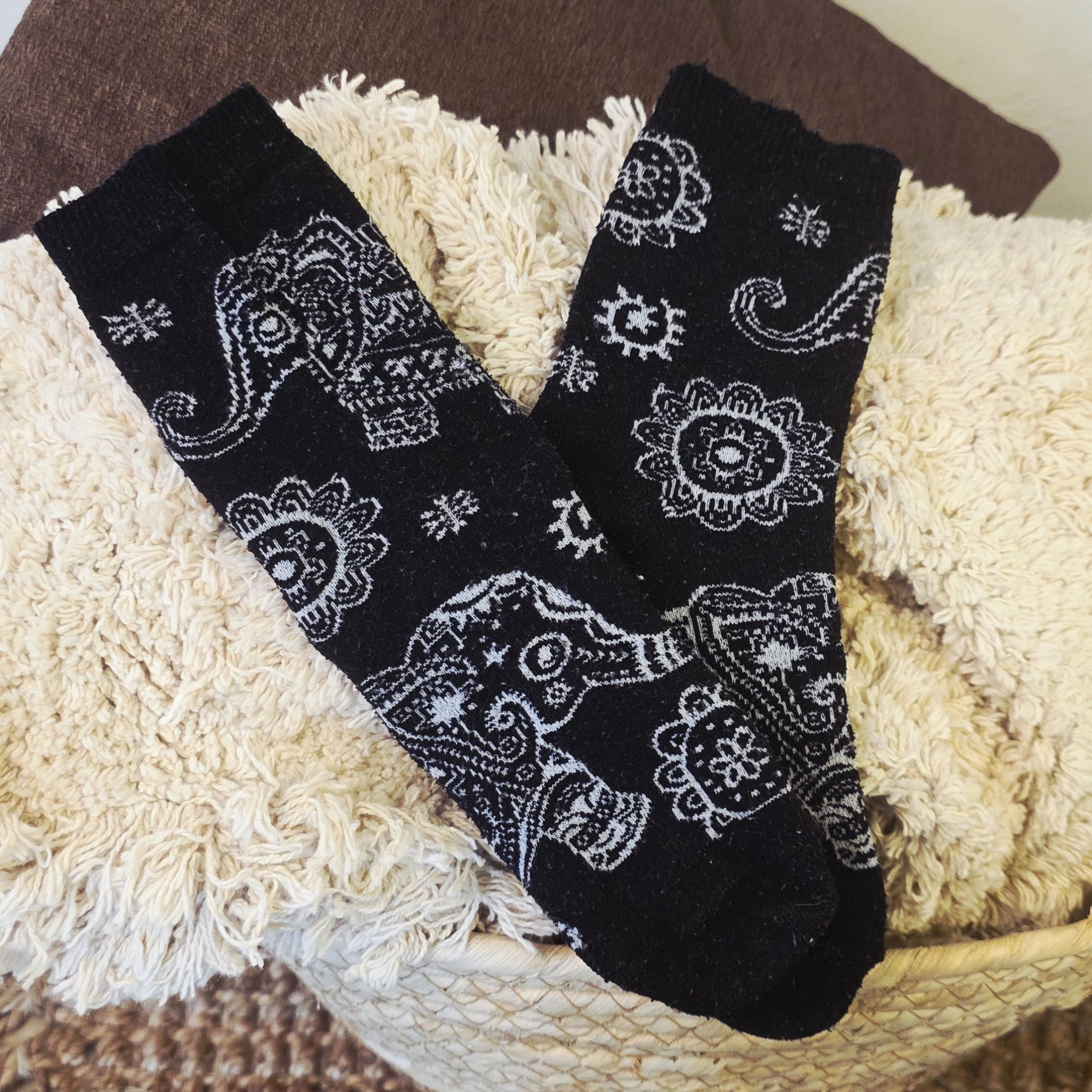 Elephant Pattern Socks