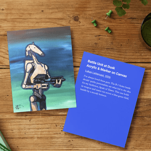 5x7 SciFi Battle Droid Fan Art Print